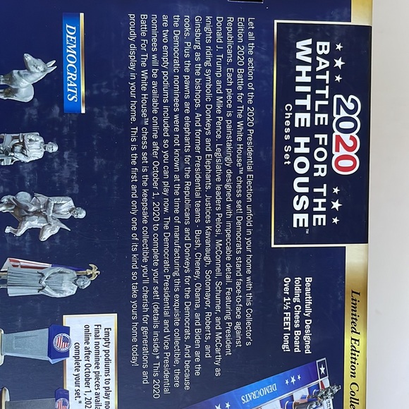 NEW! 2020 Battle for White House chess set. Never opened. Democrat v Republicans - Picture 11 of 11